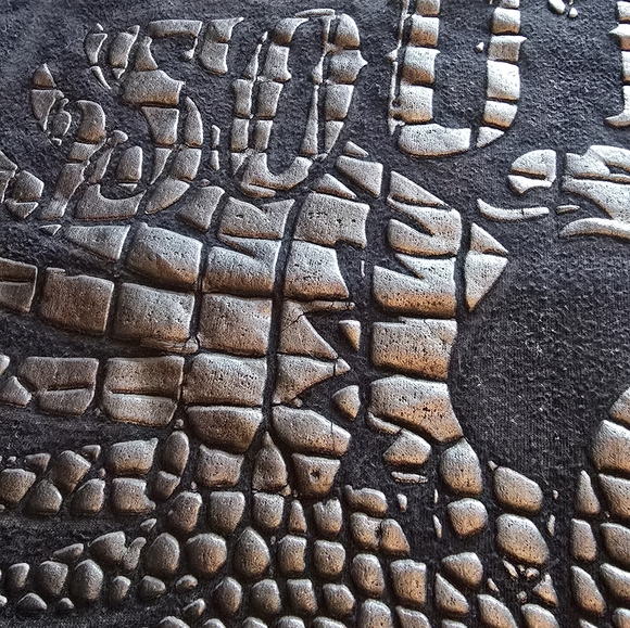 Southpole Embossed Y2K Metallic Eagle Graphic Tee 3XB - Picture 7 of 13